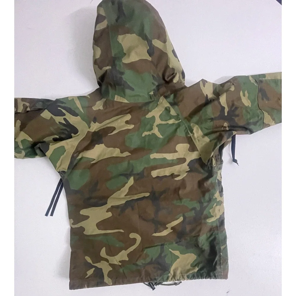 US Military ECWCS Gen 1 Woodland Camo Parka Cold Weather Jacket Small Short